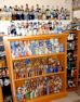 Rear wall: a few Dutch characters and Schafer & Vater creamers and hip flasks.
