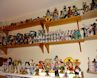 Rear wall: Looney Tunes and various Italian and British pieces.
