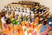 Bottles shaped like books.