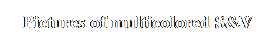 Text Box: Pictures of multicolored S&V
